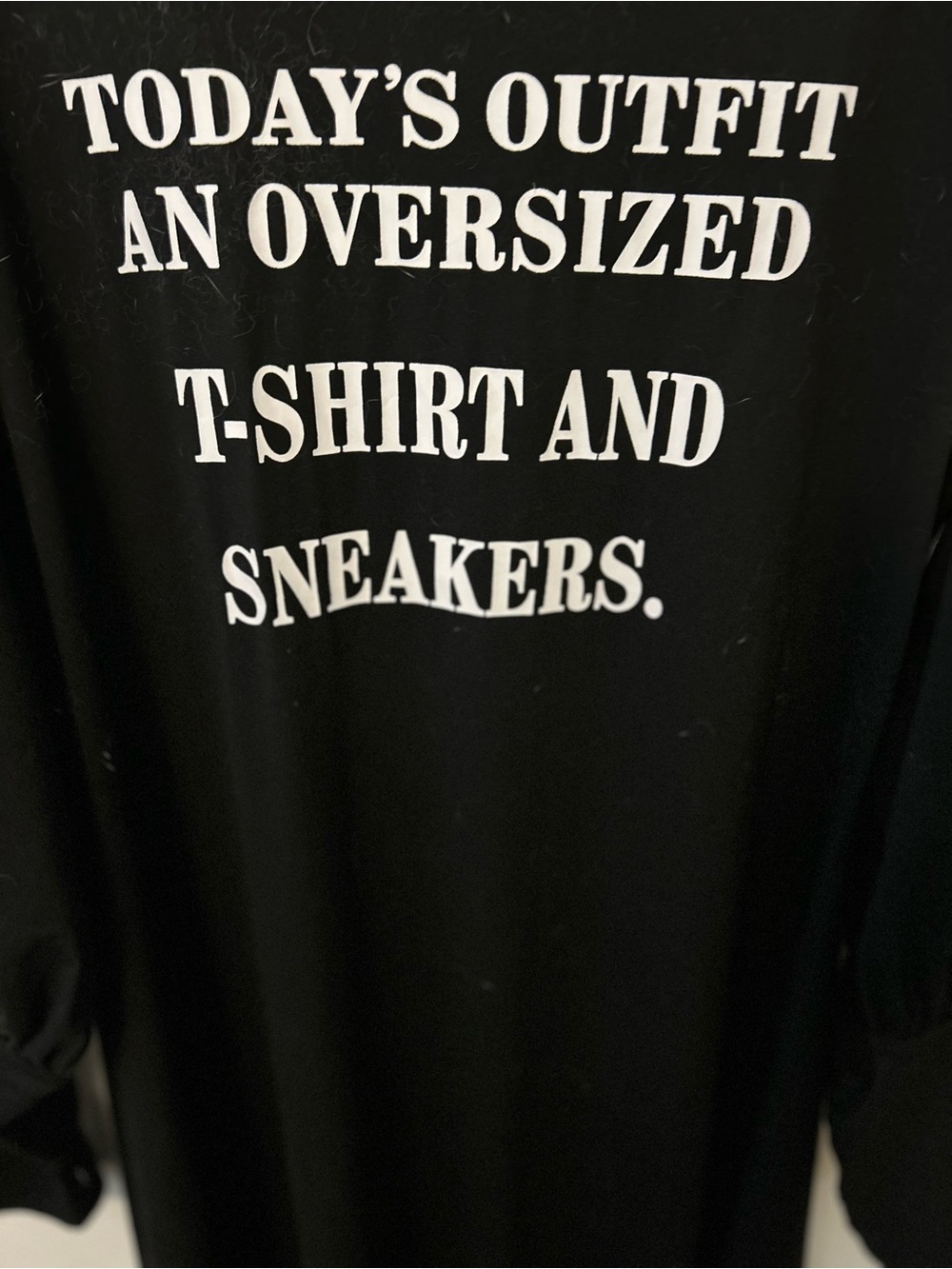 Black Graphic Long Sleeve Casual Dress - Picture 3 of 3